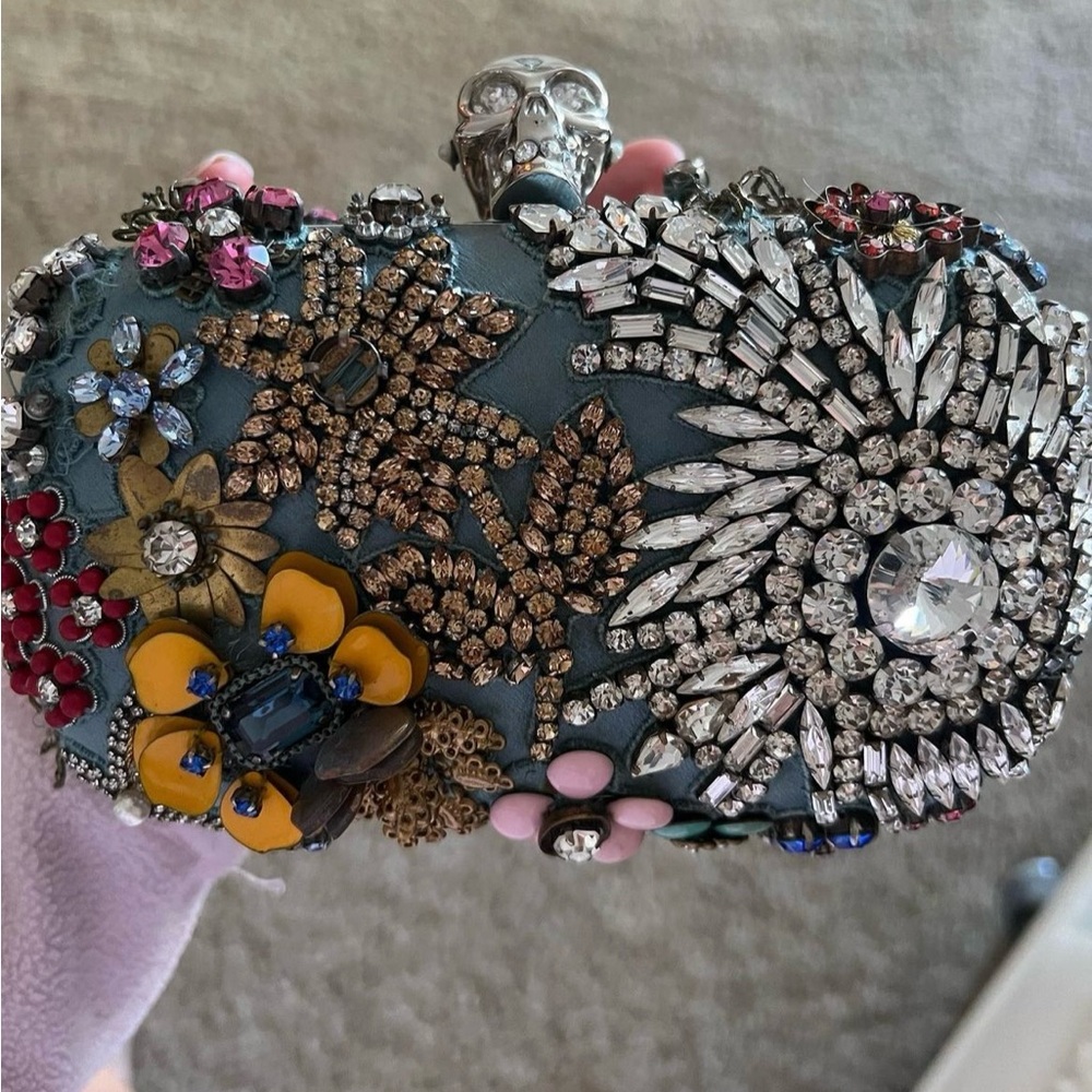 ALEXANDER MC. QUEEN Swarovski cristals luxury clutch Limited Edition